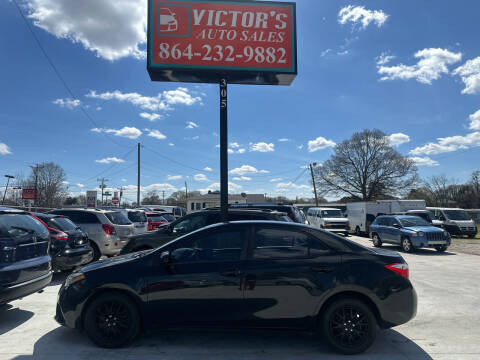 2014 Toyota Corolla for sale at Victor's Auto Sales in Greenville SC