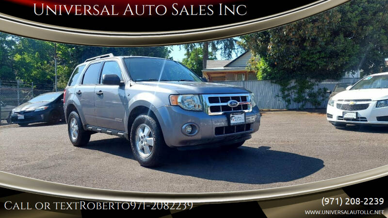 2008 Ford Escape for sale at Universal Auto Sales Inc in Salem OR