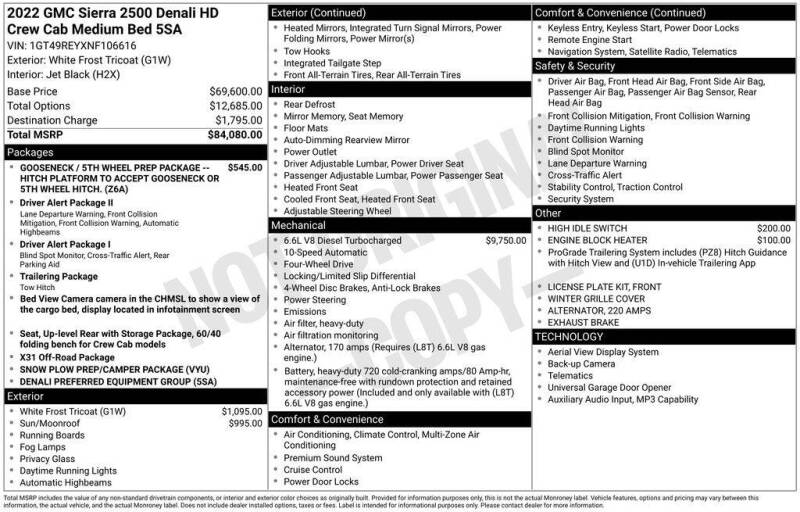 2022 GMC Sierra 2500HD