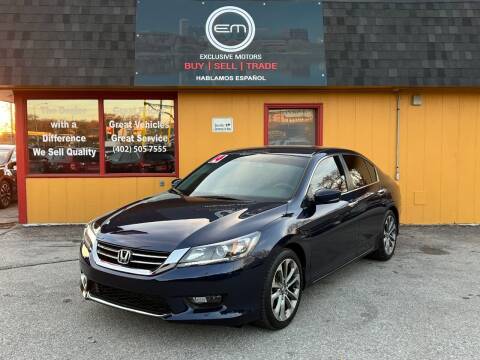 2014 Honda Accord for sale at Exclusive Motors in Omaha NE