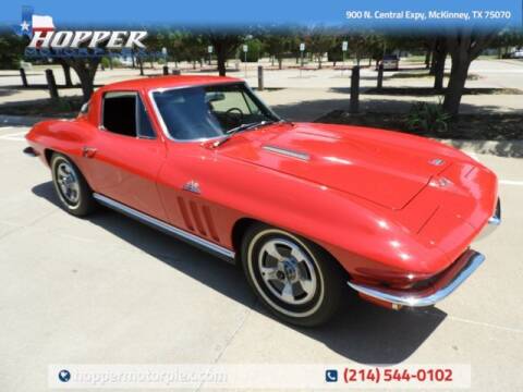 1966 Chevrolet Corvette for sale at HOPPER MOTORPLEX in Plano TX