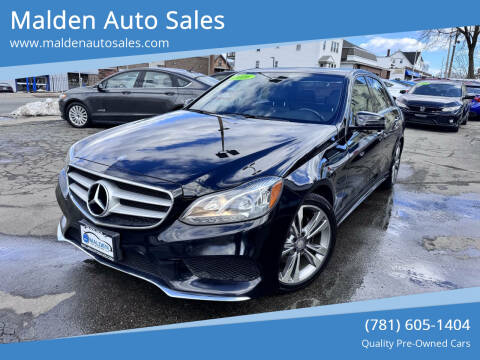 2016 Mercedes-Benz E-Class for sale at Malden Auto Sales in Malden MA