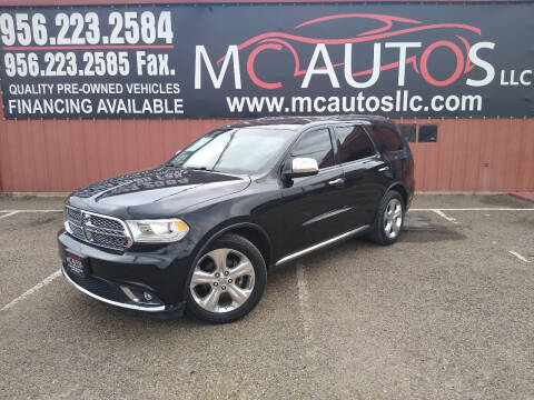 2014 Dodge Durango for sale at MC Autos LLC in Pharr TX