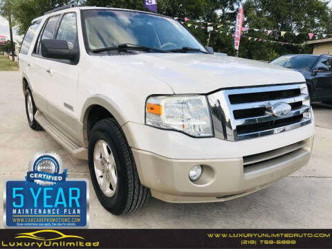 2008 Ford Expedition for sale at LUXURY UNLIMITED AUTO SALES in San Antonio TX