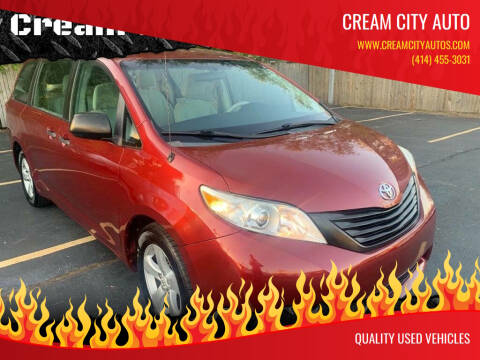 2012 Toyota Sienna for sale at Cream City Auto in Milwaukee WI