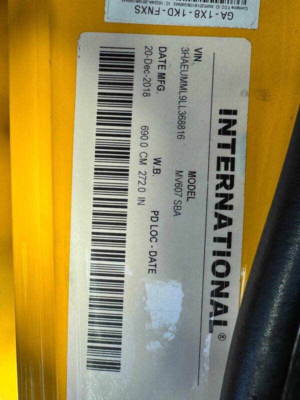 2020 International MV