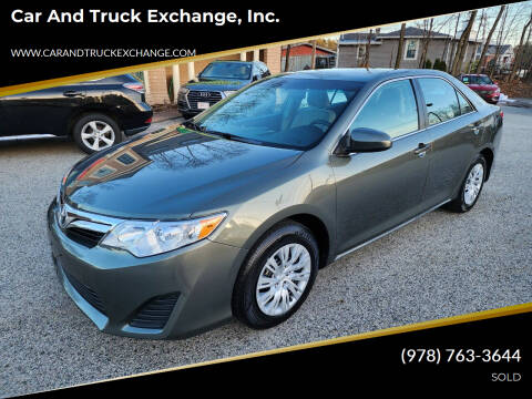 2013 Toyota Camry for sale at Car and Truck Exchange, Inc. in Rowley MA