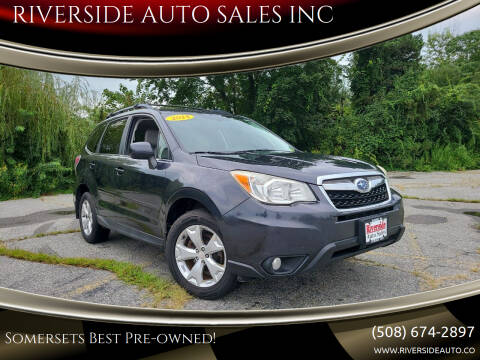 2014 Subaru Forester for sale at RIVERSIDE AUTO SALES INC in Somerset MA