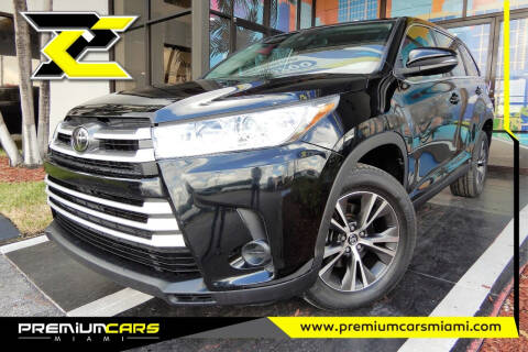 2019 Toyota Highlander for sale at Premium Cars of Miami in Miami FL