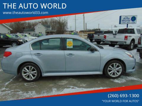 2014 Subaru Legacy for sale at THE AUTO WORLD in Churubusco IN