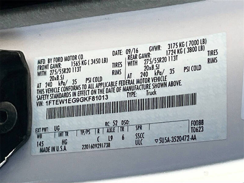 2016 Ford F-150 Lariat