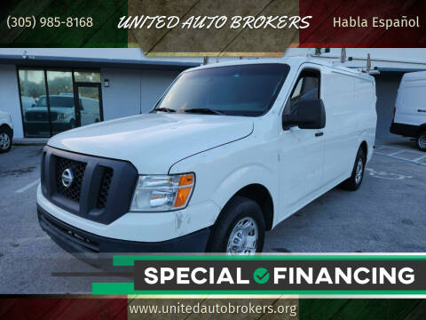 2018 Nissan NV for sale at UNITED AUTO BROKERS in Hollywood FL