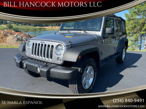2017 Jeep Wrangler Unlimited for sale at BILL HANCOCK MOTORS LLC in Albertville AL
