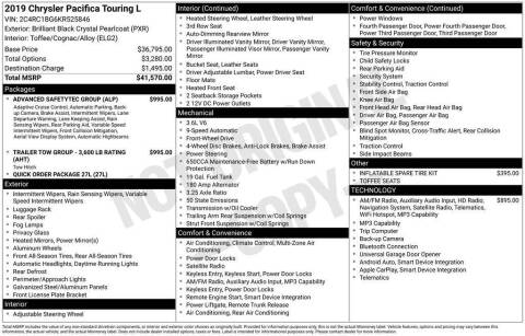 2019 Chrysler Pacifica Touring L