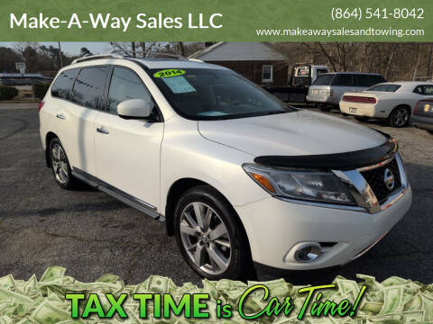 2014 Nissan Pathfinder for sale at Make-A-Way Sales LLC in Spartanburg SC