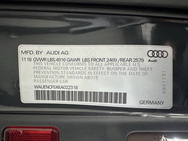 2019 Audi A5 Sportback quattro Premium Plus 45 TFSI