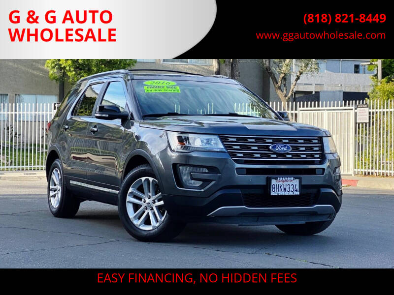 2016 Ford Explorer for sale at G & G AUTO WHOLESALE in North Hollywood CA