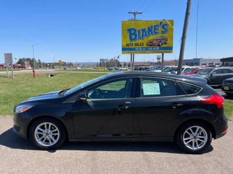 2015 Ford Focus for sale at Blake's Auto Sales LLC in Rice Lake WI