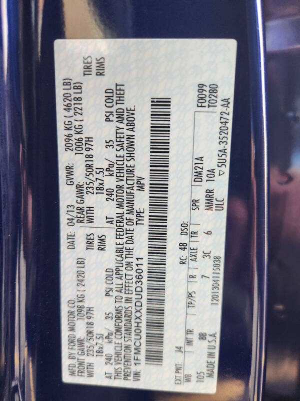 2013 Ford Escape SEL