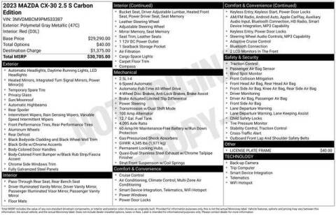 2023 Mazda CX-30 2.5 S Carbon Edition