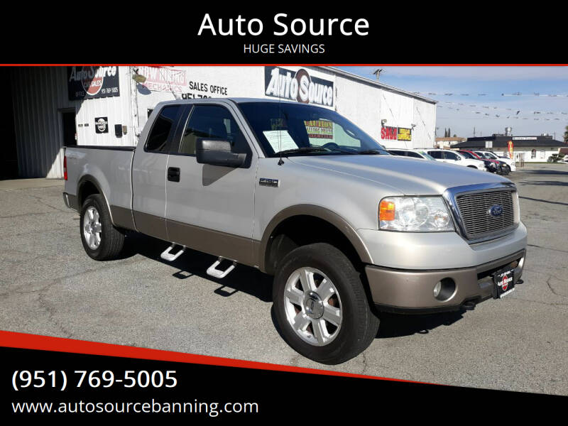 2006 Ford F-150 for sale at Auto Source in Banning CA