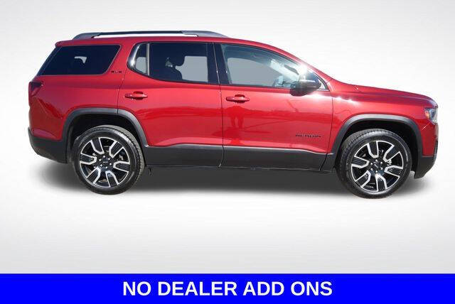 Used 2021 GMC Acadia SLE with VIN 1GKKNKLS9MZ117911 for sale in Lewisville, TX