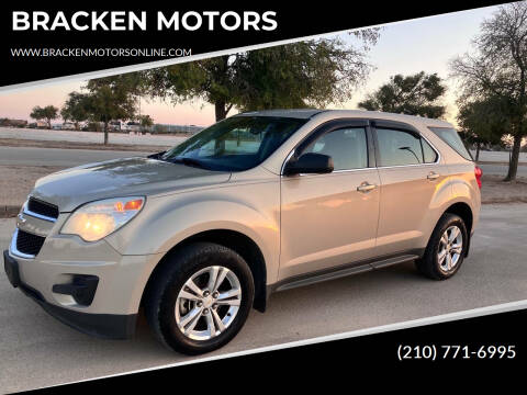 2011 Chevrolet Equinox for sale at BRACKEN MOTORS in San Antonio TX