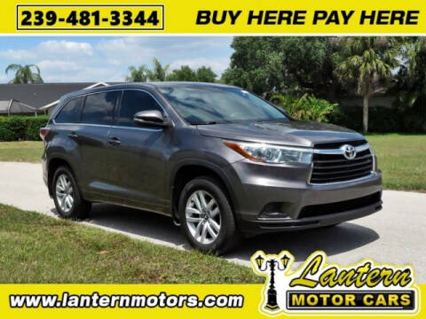 2016 Toyota Highlander for sale at Lantern Motors Inc. in Fort Myers FL