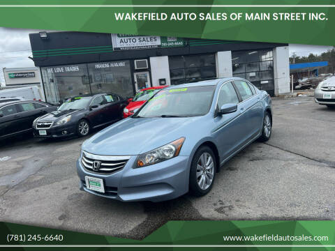 2011 Honda Accord for sale at Wakefield Auto Sales of Main Street Inc. in Wakefield MA