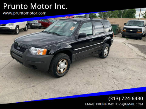 2004 Ford Escape for sale at Prunto Motor Inc. in Dearborn MI