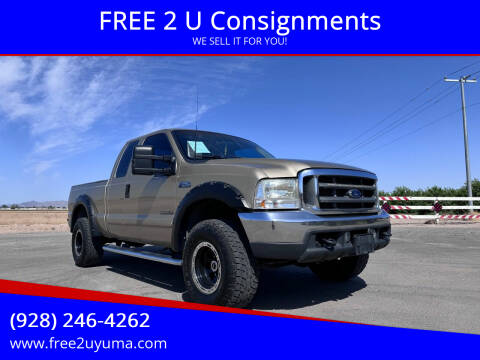 2001 Ford F-250 Super Duty for sale at FREE 2 U Consignments in Yuma AZ