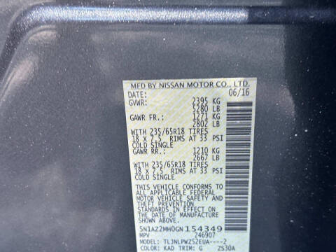 2016 Nissan Murano S