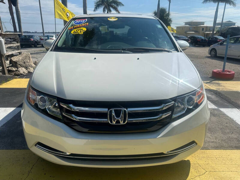 Used 2015 Honda Odyssey EX-L with VIN 5FNRL5H63FB055668 for sale in Melbourne, FL