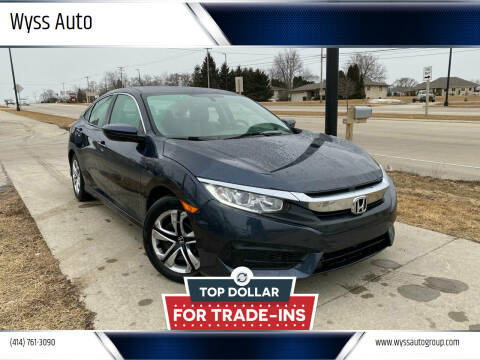 2016 Honda Civic for sale at Wyss Auto in Oak Creek WI