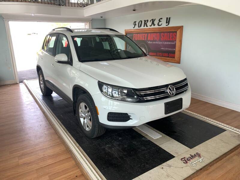 2015 Volkswagen Tiguan for sale at Forkey Auto & Trailer Sales in La Fargeville NY