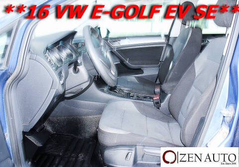 2016 Volkswagen e-Golf SE