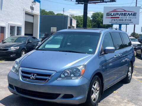 2007 Honda Odyssey for sale at Supreme Auto Sales in Chesapeake VA