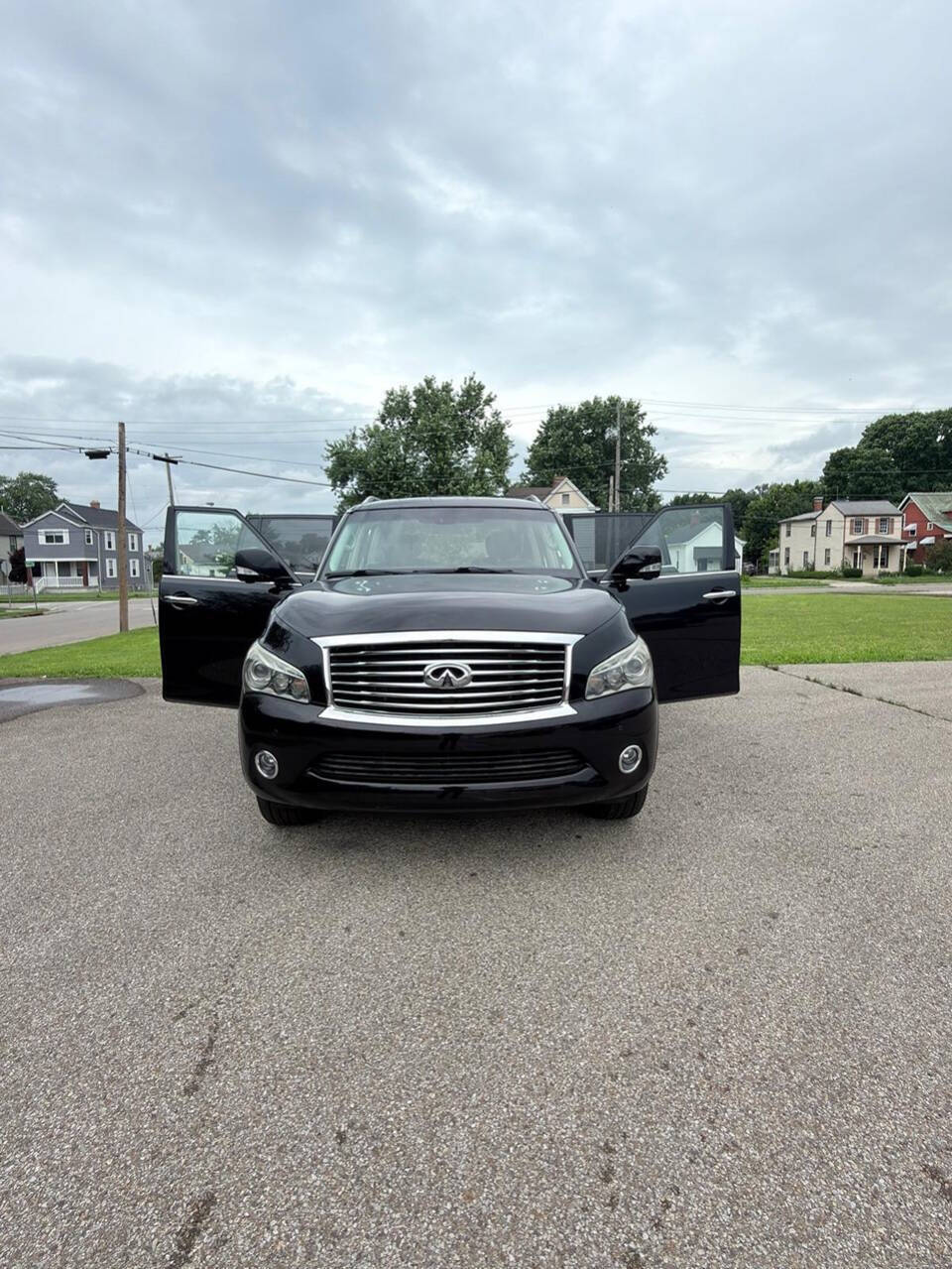 Black 2012 INFINITI QX56 SUV / Crossover Four-Wheel Drive 7-Speed Automatic