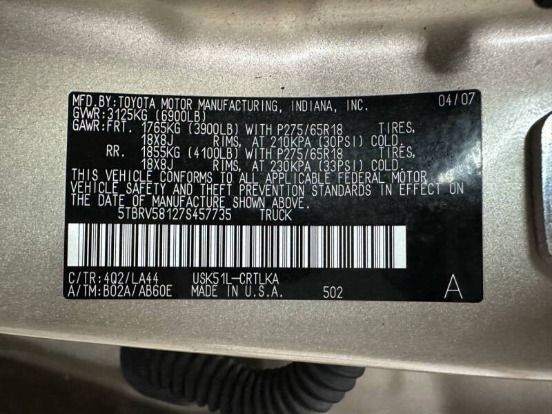 2007 Toyota Tundra Limited