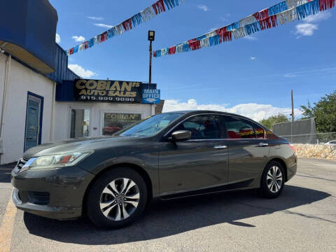 2014 Honda Accord for sale at COBIANS AUTO SALES in Socorro TX