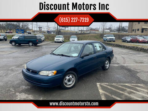 1999 Toyota Corolla for sale at Discount Motors Inc in Nashville TN
