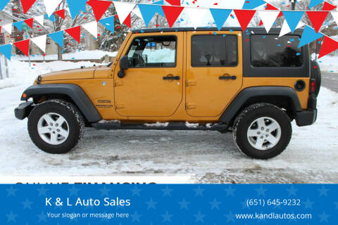 Jeep Wrangler Unlimited For Sale in Saint Paul, MN - K & L Auto Sales