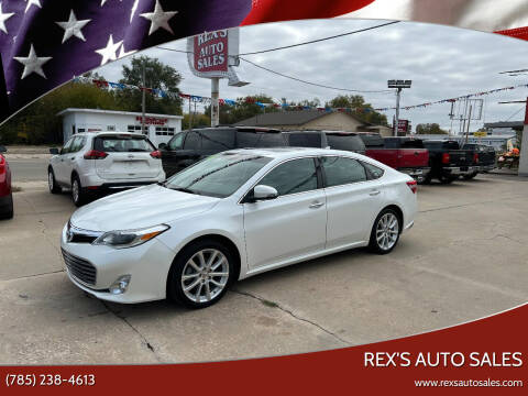 2013 Toyota Avalon for sale at Rex's Auto Sales in Junction City KS