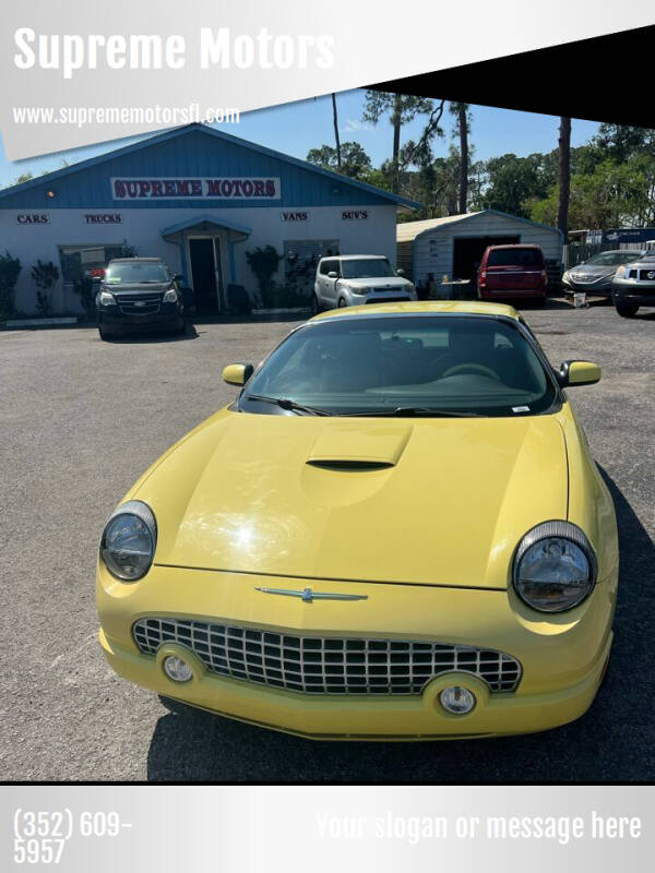 2002 Ford Thunderbird for sale at Supreme Motors in Leesburg FL