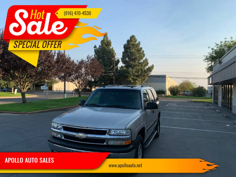 2005 Chevrolet Tahoe for sale at APOLLO AUTO SALES in Sacramento CA