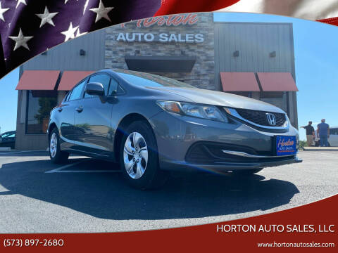 2013 Honda Civic for sale at HORTON AUTO SALES, LLC in Linn MO