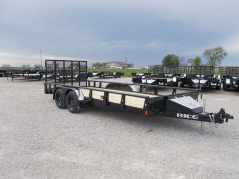 2021 Rice Trailers Ta Pipe Top Rail