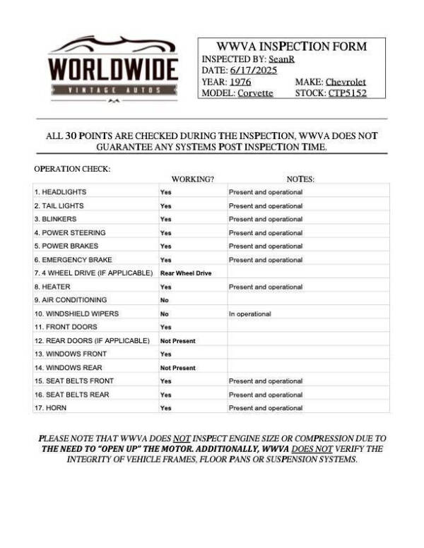 1976 Chevrolet Corvette