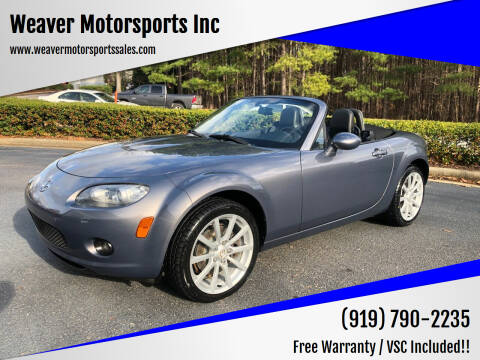 2007 Mazda MX-5 Miata for sale at Weaver Motorsports Inc in Cary NC