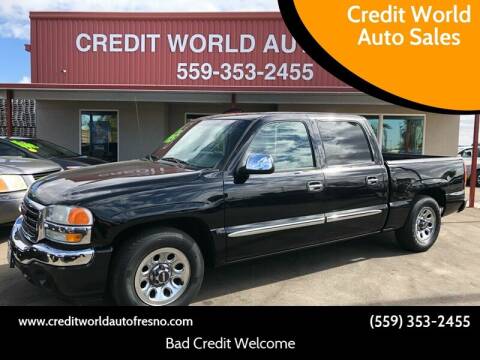 2006 GMC Sierra 1500 for sale at Credit World Auto Sales in Fresno CA